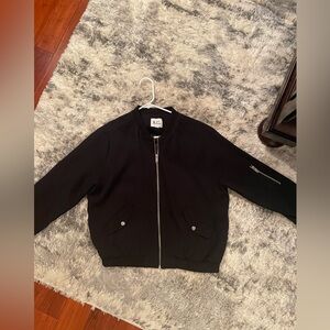 Jules & Leopold Black Bomber Jacket